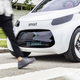 Illustration for article titled The Fully-Autonomous Electric Smart ForTwo Concept Car Has A Grille That Will Greet You With Hey